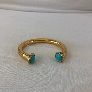 ASHA BY ADM Gold Vermeil Turquoise Cuff